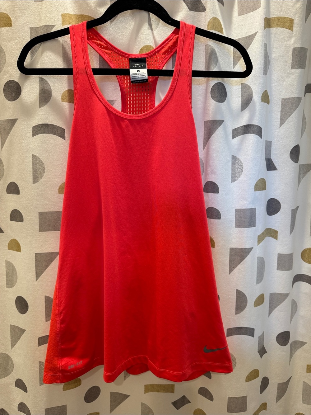 Nike Women’s Coral-Red Dri-FIT Racerback Tank